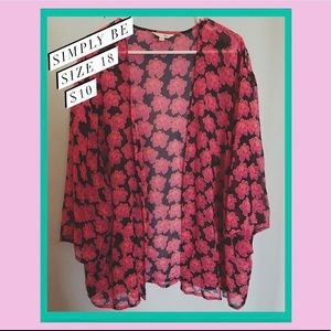 3/4 Sleeve Sheer Shawl